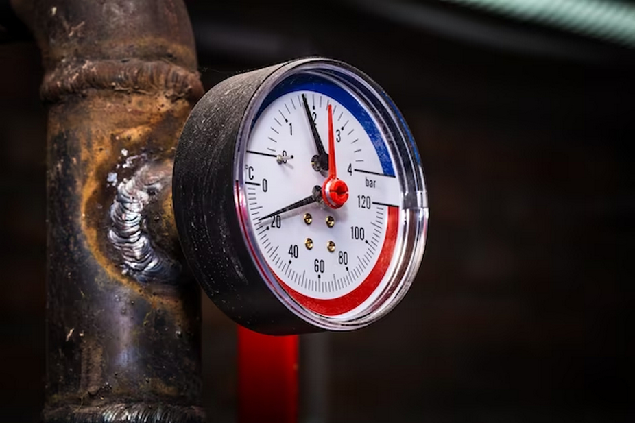 pipelines with pressure gauge water