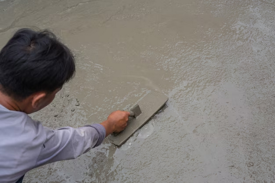 Concrete cement used for floor leveling